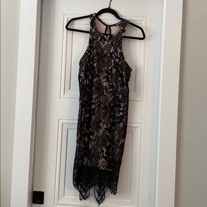 Express black lace dress